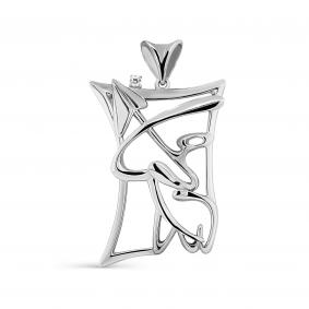 Серебряная подвеска Знак зодиака Стрелец KABAROVSKY с фианитом K3-291-7900 K3-291-7900 фото