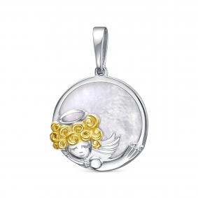 Серебряная подвеска KABAROVSKY K3-427-6287 с перламутром K3-427-6287 фото