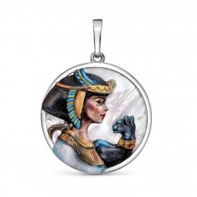 Серебряная подвеска KABAROVSKY K3-439-6250 с эмалью и перламутром K3-439-6250 фото