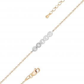 Золотой браслет KABAROVSKY K4-0078-1000 с бриллиантом K4-0078-1000 фото