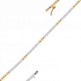 Браслет из лимонного золота KABAROVSKY K4-0087-1000 с бриллиантом K4-0087-1000 фото