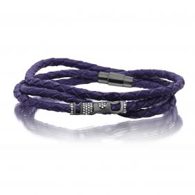 Кожаный шнурок с декоративным элементом из серебра KABAROVSKY K4-048-90589 K4-048-90589 фото