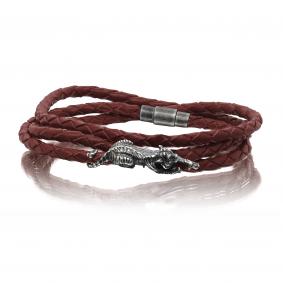 Кожаный шнурок с декоративным элементом из серебра KABAROVSKY с фианитом K4-060-90383 K4-060-90383 фото