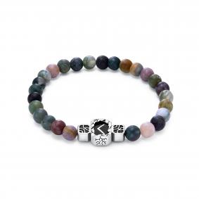 Серебряный браслет KABAROVSKY K4-088-20889 с агатом, керамикой и эмалью K4-088-20889 фото