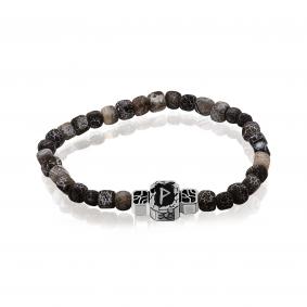 Серебряный браслет KABAROVSKY K4-090-22089 с агатом, керамикой и эмалью K4-090-22089 фото