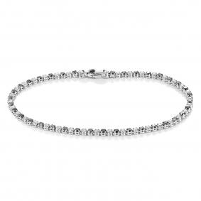 Браслет из белого золота KABAROVSKY K4-1038-2000 с бриллиантом и чёрным бриллиантом K4-1038-2000 фото