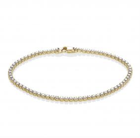 Браслет из лимонного золота KABAROVSKY K4-2038-1000 с бриллиантом K4-2038-1000 фото