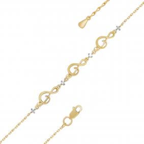 Браслет из лимонного золота KABAROVSKY K4-2073-1000 с бриллиантом K4-2073-1000 фото