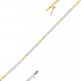 Браслет из лимонного золота KABAROVSKY K4-2087-1000 с бриллиантом K4-2087-1000 фото