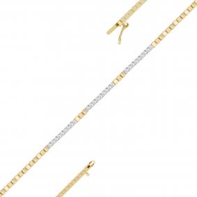 Браслет из лимонного золота KABAROVSKY K4-2090-1000 с бриллиантом K4-2090-1000 фото