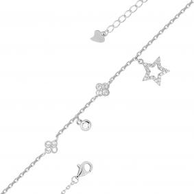 Серебряный браслет KABAROVSKY K4-9047-7900 с фианитом K4-9047-7900 фото