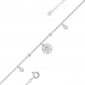 Серебряный браслет KABAROVSKY K4-9057-7900 с фианитом K4-9057-7900 фото