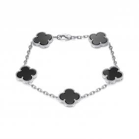 Серебряный браслет KABAROVSKY K4-9101/1-6700 с ониксом K4-9101/1-6700 фото