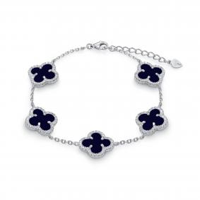 Серебряный браслет KABAROVSKY K4-9104-3600 с фианитом и опалом K4-9104-3600 фото