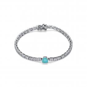 Серебряный браслет KABAROVSKY K4-9160-63000 с фианитом K4-9160-63000 фото