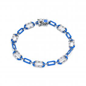 Серебряный браслет KABAROVSKY K4-9189-7905 с фианитом и эмалью K4-9189-7905 фото