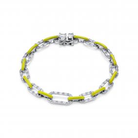 Серебряный браслет KABAROVSKY K4-9204-7912 с фианитом и эмалью K4-9204-7912 фото