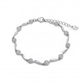 Серебряный браслет KABAROVSKY K4-9299-7900 с фианитом K4-9299-7900 фото