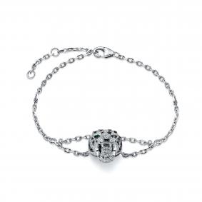 Серебряный браслет KABAROVSKY K4-9309-7902 с фианитом и эмалью K4-9309-7902 фото