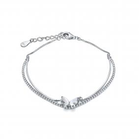 Серебряный браслет KABAROVSKY K4-9324-6200 с фианитом и перламутром K4-9324-6200 фото