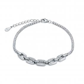 Серебряный браслет KABAROVSKY K4-9371-7900 с фианитом K4-9371-7900 фото