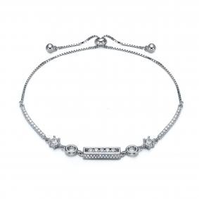 Серебряный браслет KABAROVSKY K4-9375-7900 с фианитом K4-9375-7900 фото