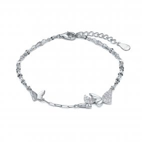 Серебряный браслет KABAROVSKY K4-9390-7910 с фианитом и эмалью K4-9390-7910 фото