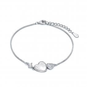 Серебряный браслет KABAROVSKY K4-9419-6200 с фианитом, эмалью и перламутром K4-9419-6200 фото
