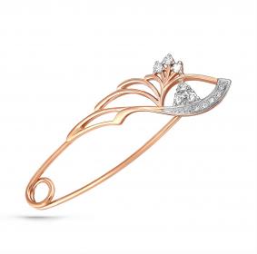 Золотая булавка KABAROVSKY K5-0035-1000 с бриллиантом K5-0035-1000 фото