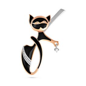 Золотая брошь KABAROVSKY K5-0038 с бриллиантом K5-0038 фото