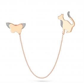 Золотая брошь KABAROVSKY K5-0046-1000 с бриллиантом K5-0046-1000 фото