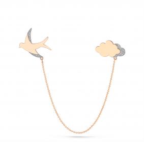 Золотая брошь KABAROVSKY K5-0047-1000 с бриллиантом K5-0047-1000 фото