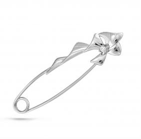 Брошь из белого золота KABAROVSKY K5-1034-1000 с бриллиантом K5-1034-1000 фото