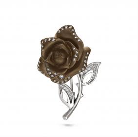 K5-1043-1089 Брошь из золота с бриллиантом Золото 585° K5-1043-1089 фото