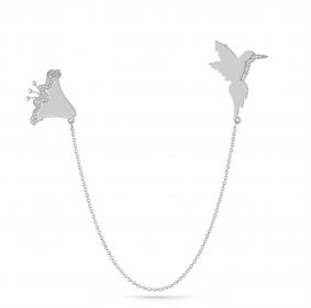 Брошь из белого золота KABAROVSKY K5-1049-1000 с бриллиантом K5-1049-1000 фото