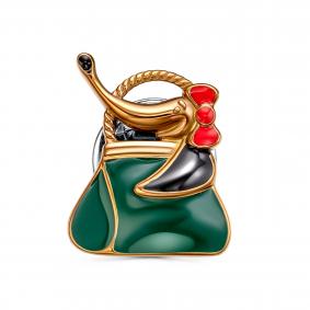 Брошь из золочёного серебра KABAROVSKY K5-141-0001 с эмалью K5-141-0001 фото