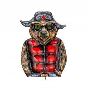 Брошь из черненого серебра KABAROVSKY K5-186-0050 с эмалью K5-186-0050 фото