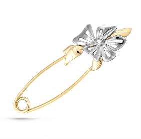 Булавка из лимонного золота KABAROVSKY K5-2033-1000 с бриллиантом K5-2033-1000 фото