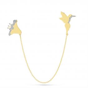 Брошь из лимонного золота KABAROVSKY K5-2049-1000 с бриллиантом K5-2049-1000 фото