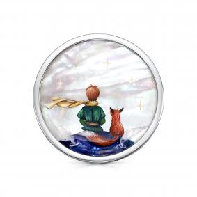 Серебряная брошь KABAROVSKY K5-227-62400 с перламутром K5-227-62400 фото