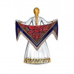 Серебряная брошь KABAROVSKY K5-233-0093 с эмалью K5-233-0093 фото