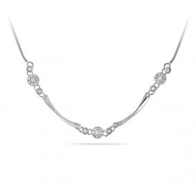 Колье из белого золота KABAROVSKY K6-1009-1000 с бриллиантом K6-1009-1000 фото