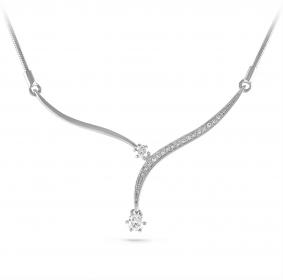 Колье из белого золота KABAROVSKY K6-1020-1000 с бриллиантом K6-1020-1000 фото