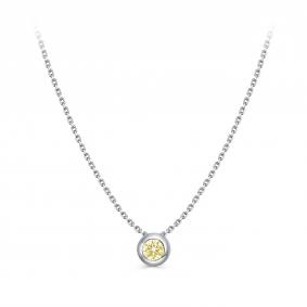 Колье из белого золота KABAROVSKY K6-1107-10900 с бриллиантом K6-1107-10900 фото