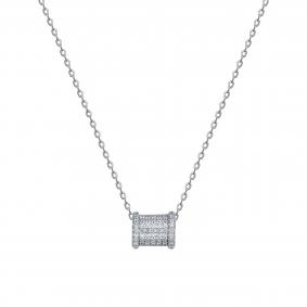 Серебряное колье KABAROVSKY K6-7014-7900 с фианитом K6-7014-7900 фото