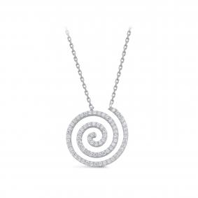 Серебряное колье KABAROVSKY K6-9020-7900 с фианитом K6-9020-7900 фото