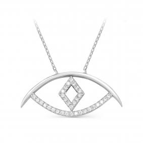 Серебряное колье KABAROVSKY K6-9021-7900 с фианитом K6-9021-7900 фото