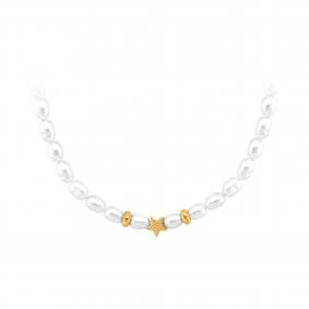 K6-9077-1587 Колье из серебра с жемчугом культивированным Серебро 925° K6-9077-1587 фото