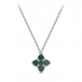 K6-9094-4600 Колье из серебра с малахитом Серебро 925° K6-9094-4600 фото