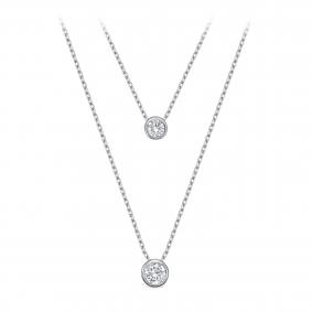 Серебряное колье KABAROVSKY K6-9102-7900 с фианитом K6-9102-7900 фото